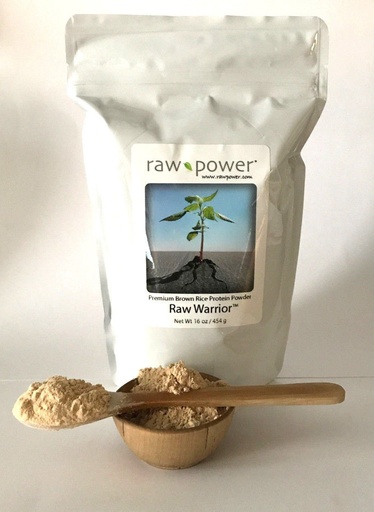 [BRSWI2TROAGWOYD4] Raw Power Raw Warrior Brown Rice Protein Powder, (16 oz, Premium)