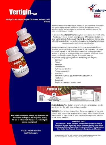 [BRSWYY36BBYAYETX] Vertigin SD- Vertigo Supplement (60 cnt)
