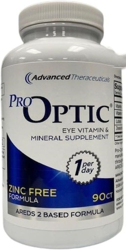 [BRSROFI3DMMBQAD6] PRO-Optic Traditionnel (sans ZINC) AREDS 2 Formule - 1 Capsule par jour / 90 Capsules / 3 mois