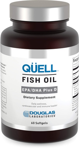 [BRSWIZIHDMMA2DIV] Douglas Laboratories Quell Fish Oil EPA/DHA Plus D | 3:2 Ratio of EPA to DHA Essential Omega 3 Fatty Acids Plus 1,000 I.U. of Vitamin D3* | 60 Softgels