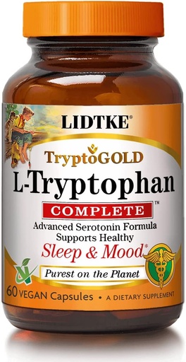 [BRSWIYIDBQHGG3TI] LIDTKE L-Tryptophan השלם, 60 קפסולות