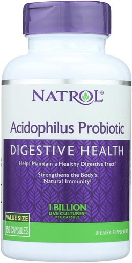 [BRSWIYTYO4GRSDL4] Natrol Acidophilus Probiotic - 100 mg - 150 Capsules