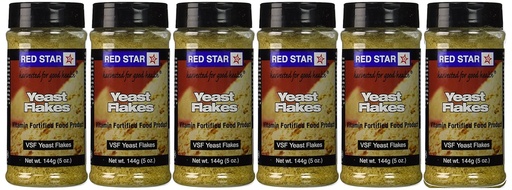 [BRSWIZTRBIGRYAD4] Red Star Nutritional Yeast - VSF Mini Flake -- 5 oz Each (Pack of 6)