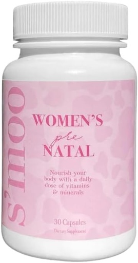 [BRSW2GQBCJ6BM2Q3] Prenatal Vitamins for Women with Iron, Vitamin D, Calcium & More, Supports Healthy Pregnancy & Baby Development - Maintains Red Blood Cells & Nervous System - Early Pregnancy Must Haves - 30 Caps