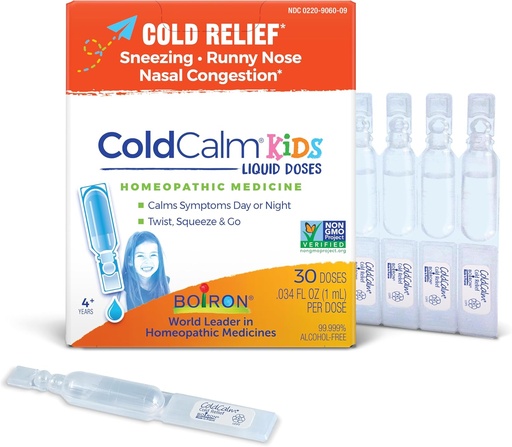 [BRSWGGQFAF6QE33A] Boiron ColdSolid Kids Single- Drops for Relief from Cold Systems of Tüsszentés, Runny Orr, és orrdugulás - Sterile and Non- Drowsy Liquid Doses - 30 Count