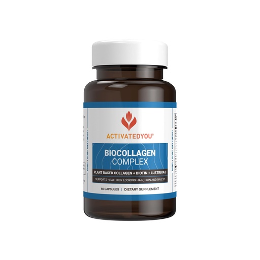 [BRSROHQEB4CQI3YZ] ActivatedYou BioCollagen Complex Plant-Based Collagen for Women & Men - Designed to Promote Skin Firmness, Muscle Strength & Hair Volume, 2 Daily Capsules Supports Youthful Appearance & Joint Mobility