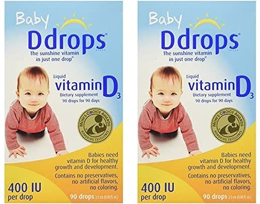 [BRSRMCQQCB5BQCA3] Ddrops Baby Drops Yellow (Pack of 2)