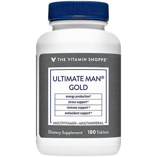 [BRSWIF34CIPRQEDY] The Vitamin Shoppe Ultimate Man Multivitamin, Daily Men’s Multivitamin with Key Vitamins & Minerals, Supports Energy and Overall Wellness for Men, Gluten Free, Soy & Dairy Free, 180 Tablets