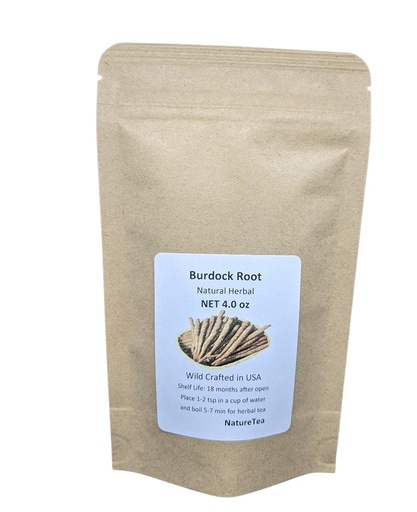 [BRSWIAIOBR6AAFD4] Burdock Root - Arctium lappa Roasted Loose Burdock Root Cut 100% from Nature (4 oz)