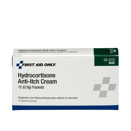 [BRSWIEIMBB5BAYLY] First Aid Only 18-012 Hydrocortisone Cream Packets, 12 Count