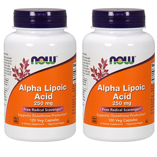 [BRSWGZ32B4BBACIY] NOW Foods Alpha Lipoic Acid 250mg, 120 Vegetable Capsule (2 Pack)