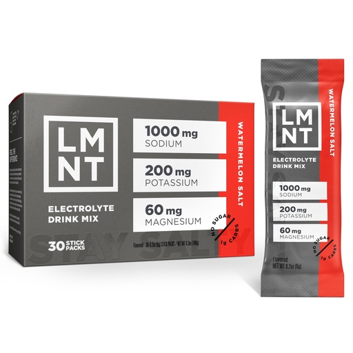 [BRSWYCADCJ4AYHIZ] LMNT Zero Sugar Electrolytes - Watermelon Salt | Drink Mix | 30-Count