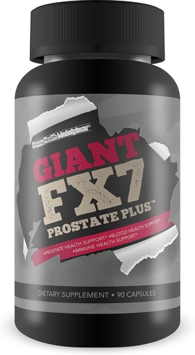 [BRSROFQQOEMRY2A4] Giant FX7 Prostate Plus - Integratori della prostata per il supporto della prostata e il supporto del flusso sanguigno - Support Energy & Endurance - Promuovere la funzione e la dimensione della prostata sana - Supporto della prostata maschile con lo zinco