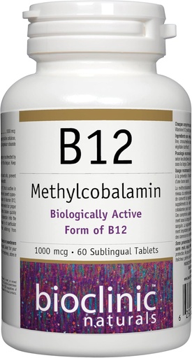 [BRSWIZ3RAIFRQCAZ] Bioclinic Naturals - B12 Methylcobalamin 1000 mcg 60 loz