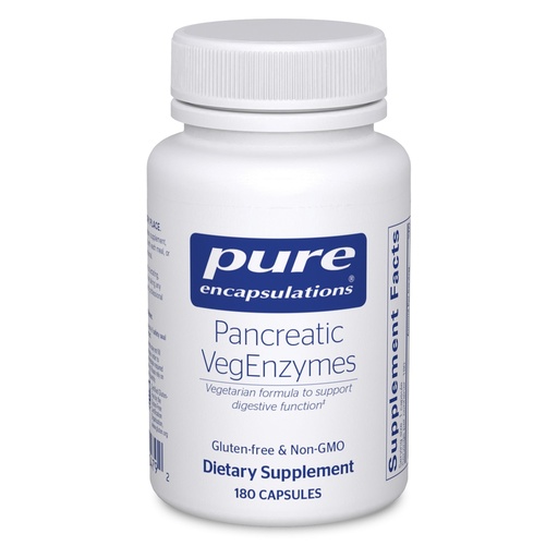 [BRSWIY36A54REED4] Pure Encapsulations Pancreatic VegEnzymes | Hypoallergenic Supplement for Carbohydrate, Lipid and Protein Digestion | 180 Capsules