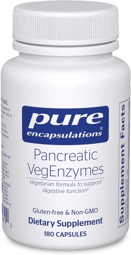 [BRSWIY36A54REED4] Pure Encapsulations Pancreatic VegEnzymes . . . Хипоалергенна добавка за Въглехидрати, Липиди и Протеини Диджестиция . . 180 капсули