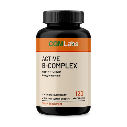 [BRSRAYAHOAFAM3QZ] Vitamin B Complex - Active B1, B2, B3, B6, B12, Thiamine, Riboflavin, Niacin, Folate, Biotin, Pantothenic Acid, Inositol by CGM Labs