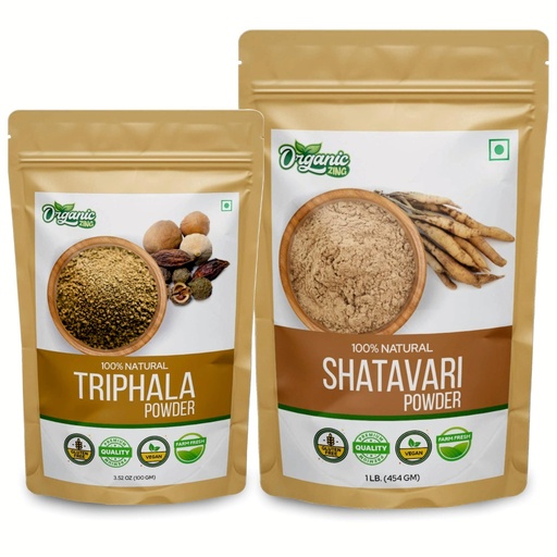 [BRSRABATAAIBEGY2] ORGANIC ZING Shatavari- 454g & Triphala Powder- 100g
