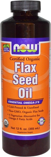 [BRSWIYYPOMNWEH34] Now Flax Seed Oil, 12-Ounces (Pack of 2)