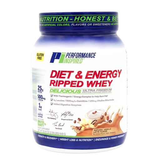 [BRSWECQNBB5A4H37] Performance Inspired Diet & Energy Whey Protein – 25G Clean Protein – L-Carnitine & Leucine – Digestive Enzymes – Green Tea Extract – Gluten-Free – 1g Sugar – Vanilla Latte – 2.4 lb