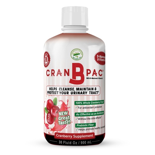 [BRSWGAATOEIRQAYU] Nutritional Designs Cran-B-PAC Cranberry Supplement, UTI Prevention, Urinary Tract Health for Women Cranberry Concentrate Liquid with Vitamins, Natural & Non GMO, 36mg PAC Per oz, 30 Oz Bottle