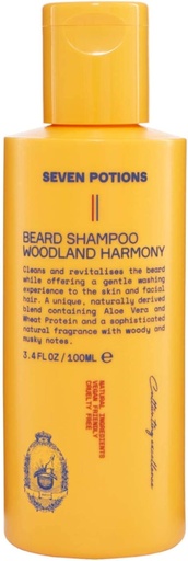 [BRSWECQ2OB6WYDTG] SEVEN POTIONS Beard Shampoo for Men — Gentle, Cleansing Wash for a Clean, Itch-Free Beard — Natural, Vegan, Cruelty-Free — (Woodland Harmony, 3.4 Fl Oz)