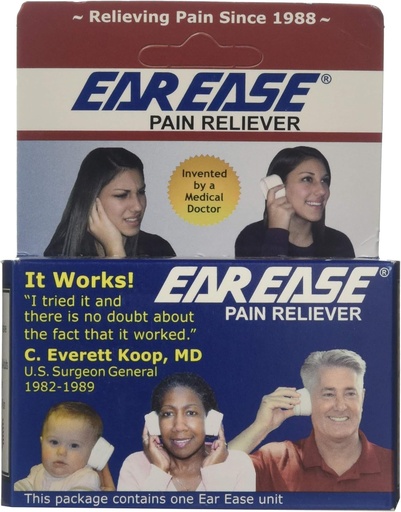 [BRSWIFQROYIQM2LC] Pain Reliever for Adults, Children & Senior Citizens-Natural, Safe, Non-Invasive, Fast Acting & Effective Earache Relief from Sinus Pressure, Altitude Changes, Swimming, Allergies, Cold & Flu