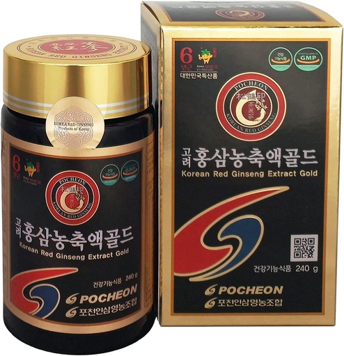 [BRSWIHYHAQBW2CDM] Pocheon 240g(8.5oz), 100% καθαρό κορεατικό 6years Root Panax Red Ginseng Extract Gold, TOP Ginsenoside, Σαπωνίνη, Ginseng συμπλήρωμα βοτάνων, Φυσική ανοσοποιητική υποστήριξη