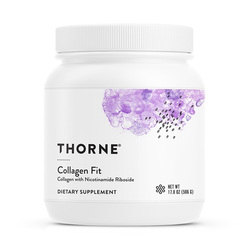 [BRSRMZICPIIGKH3J] THORNE - Collagen Fit - Unflavored Collagen Peptides Powder with Nicotinamide Riboside - 15g of Collagen Peptides and 14g Protein per Serving - NSF Certified for Sport - 17.8 Oz - 30 Servings