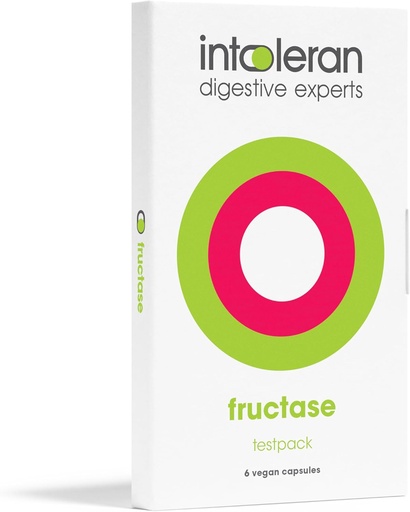 [BRSRAZIYO4CQ23DL] Intoleran Fructase Digestive Enzymes Testpack - 6 Capsules | Supplement for Fructose Intolerance | Enzymes to Help Digest Sugary Foods & Drinks (Fruit Sugar) | Fast Acting | Pure & Vegan | Low FODMAP