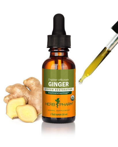 [BRSWIY35AIIGGALK] Herb Pharm Ginger Liquid Extract: Organic Supplement for Digestion, Occasional Nausea Support, Fast-Absorbing Ginger Liquid, Sugar-Free Digestive Support Tincture, Up to ~3 Week Supply, 1 oz*