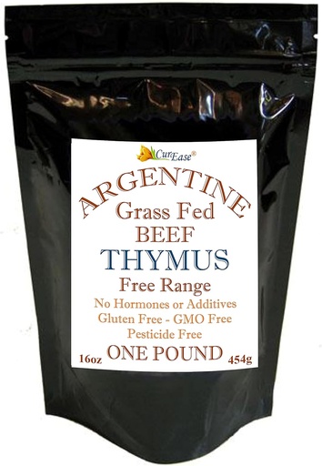 [BRSWYZYNCN7WKETB] CurEase Argentinian Beef Thymus Powder - Iarba Fed & Finisat - Pound 1 LB