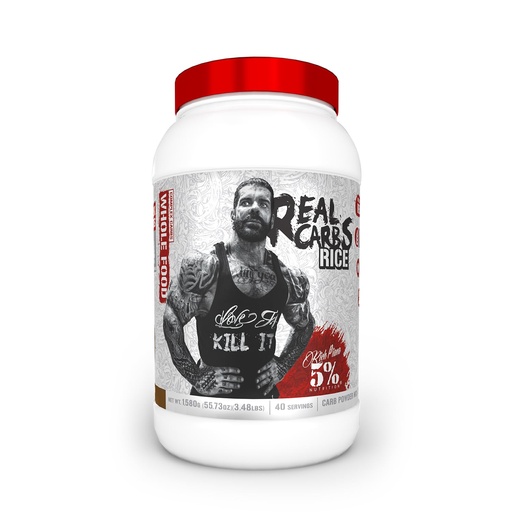 [BRSW2GQFPMNBYH37] 5% Nutrition Rich Piana Real Carbs Rice with Real Food Complex Carbohydrates, Long-Lasting Low Glycemic Energy for Pre-Workout/Post-Workout Recovery Meal, 3.5 lb, 40 Servings (Cocoa Heaven)