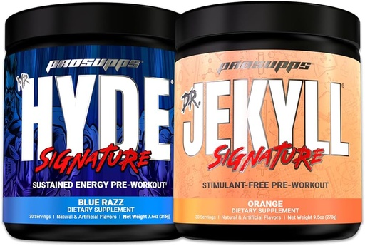 [BRSRAEA6OUJQ4F3K] PROSUPPS Mr. Hyde Signature and Dr. Jekyll Signature Pre Workout with Creatine