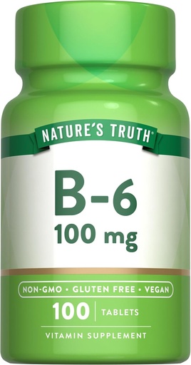 [BRSWICT4DEBBO3DG] Nature's Truth B6 Vitamin  гофри 100 мг 100 т.н.