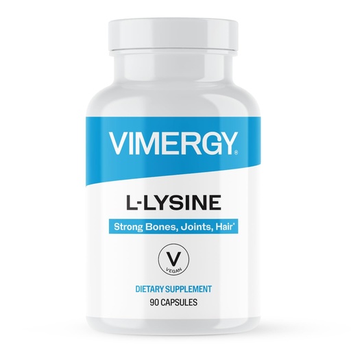 [BRSRMAIFCR7AO2T4] Vimergy L-Lysine – Promotes Healthy Skin, Hair & Nails* – Supports Healthy Metabolism* – Vegan, Non-GMO & Gluten-Free – 90 Capsules