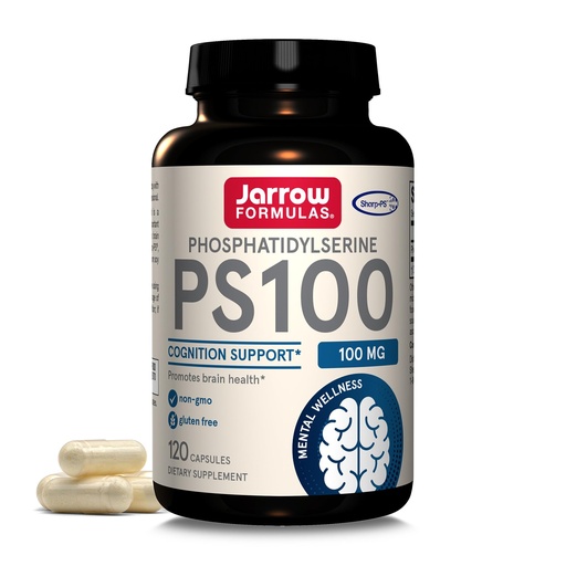 [BRSWIY32BQIRKYLK] Jarrow Formulas PS100 Phosphatidylserine 100mg, Dietary Supplement for Brain Health and Cognitive Function Support, 120 Capsules, Up to a 120 Day Supply