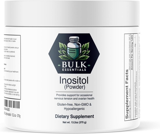 [BRSRAZ33BV7WYDTX] Generic Bulk Essentials Inositol (Powder) - with Myo-Inositol - 13.2 oz - 370g