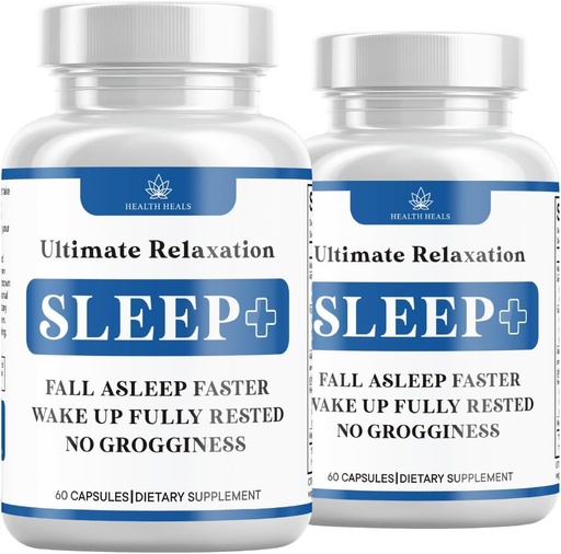 [BRSROGD3A4GRSCTZ] Relaxation Sleep Aid, Natural Non-Habit Forming, Sleep Supplement Developed to Support for Longer & Better Sleep, Chamomile, Magnesium, Melatonin, Ashwagandha, GABA, Drug-Free (120 Count)