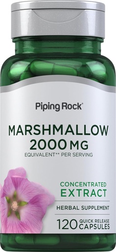 [BRSRMBQYO57BME3B] Piping Rock Marshmallow Root Supplement- 124; 2000mg - 124; 120 Kapsler - 124; Urtekoncentreret ekstrakt - 124; Non- GMO, Gluten fri