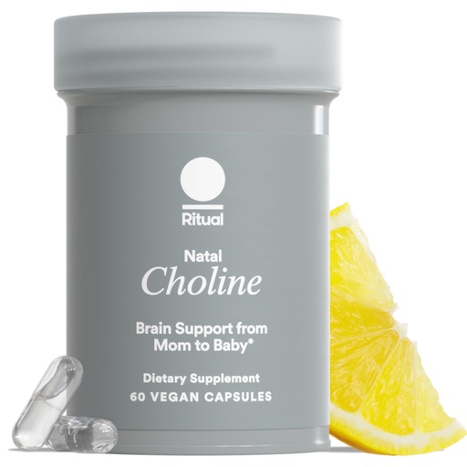 [BRSROHAYOQORG3LU] Ritual Natal Choline Supplement - 550mg - to Support Baby’s Cognitive Function When Taken During Pregnancy and Postpartum Choline Content in Breastmilk* - Vegan - Citrus - 30 Capsules - 30 Servings