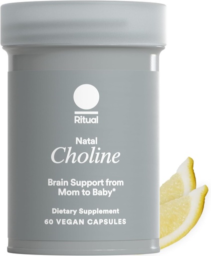[BRSROHAYOQORG3LU] Ritual Natal Choline Supplement, 550mg, Supports Baby’s Cognitive Function When Taken During Pregnancy and Choline Content in Breastmilk*, 30 Day Supply