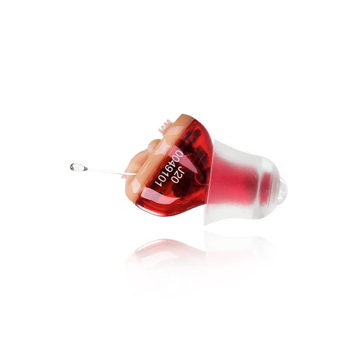 [BRSRMAYYBZYRAG3Z] Hearing Amplifier Aid, In Ear Hearing Aids, Battery Operated Sound Amplifier, Single Hearing Aid for Seniors, Invisible Sound Enhancer Red(Right Ear)