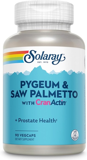[BRSWIYT3OMAQ4ELC] Solaray Pygeum and Saw Palmetto with Cranactin Supplement, 90 Count