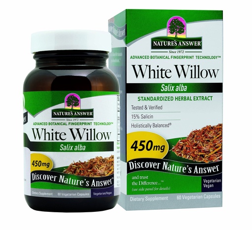 [BRSWIYQPB4HAYA3G] Nature's Answer White Willow | Promotes Overall Health & Well-Being | Vegan, Gluten-Free, Non-GMO & Kosher Certified | 1oz