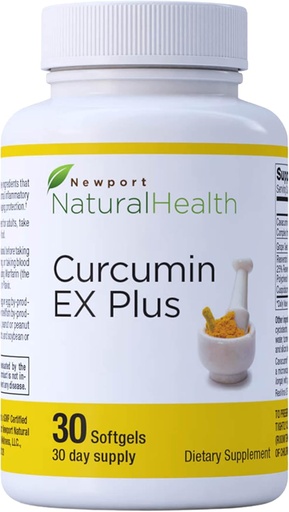 [BRSWGEIYA57AOHYU] Turmeric Curcumin Supplement, Curcumin EX Plus with Grapeseed Extract, Resveratrol & Red Wine Polyphenols for Joint Health & Heart Health, Curcuminoids Complex 500mg Capsules