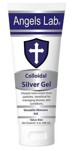 [BRSRAGA5AV5BUYDU] Angels Colloidal Silver Gel Nano Silver Gel Wound Care – Unscented Healing Ointment for Burns, Sunburns & Irritated Skin – 8oz Formula