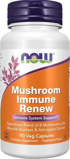 [BRSWIY32BQPQ4C3C] NOW Foods Supplements, Immune Renew™ with Astragalus Root Extract, Immune System Support*, 90 Veg Capsules