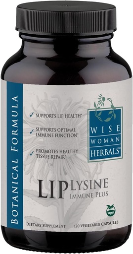 [BRSRAZD6AUFQIDY3] Wise Woman Herbals Lysine Immune Plus Lip, Additive-Free Non-GMO Formula, High-Potency L-Lysine & Immunity Blend, Lip & Skin Health Support, Natural Immune Defense, 120 Veg Caps