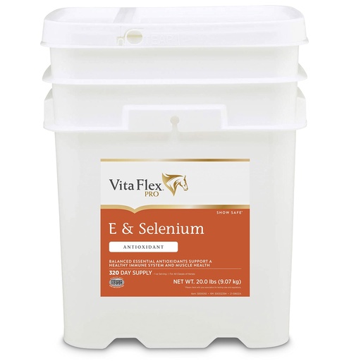 [BRSWIYQAOINWIA3I] Vita Flex Pro E & Selenium Supplement, Vitamin E and Selenium Powder for Horses, Balanced Antioxidants, Equine Vitamin E Supplement, Horse Vitamins and Minerals, 4 lb, 64-Day Supply